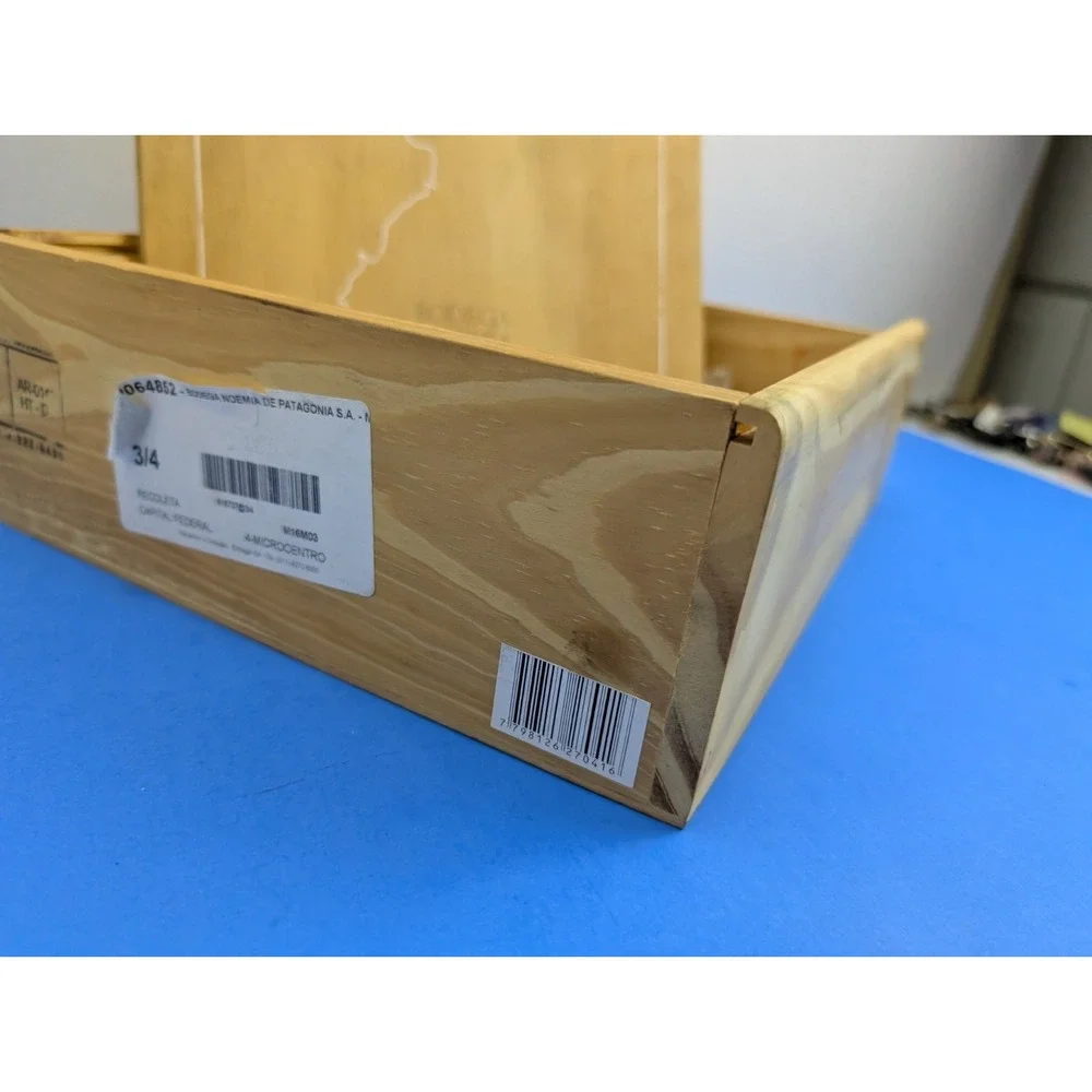 Bodega Noemia Patagonia 3-Pack Wood Wine Crate Box
